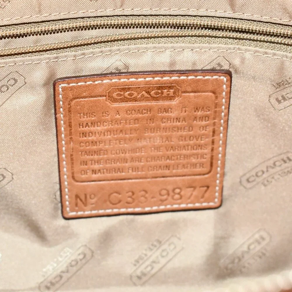 Vintage COACH Camel Brown Leather Crossbody/Shoulder Bag - Picture 5 of 10